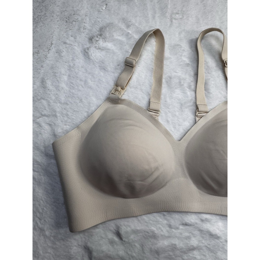 Momcozy Bra‎ Nursing Maternity Nude Size XL Breastfeeding Support Comfort - Picture 2 of 9